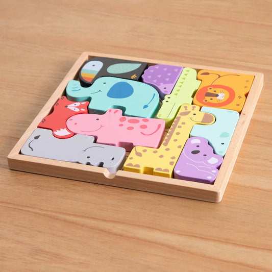 Animal Block Puzzle - Best Early Learning Toys for Babies - US 6012