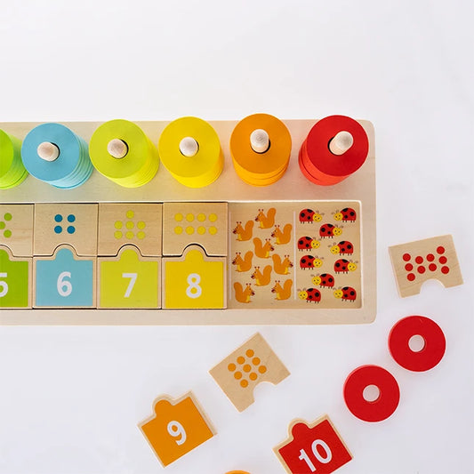 Match & Stack Counting Board - Best Early Learning Toys for Babies - US 3823