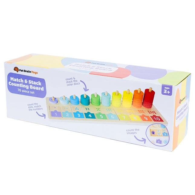 Match & Stack Counting Board - Best Early Learning Toys for Babies - US 3823