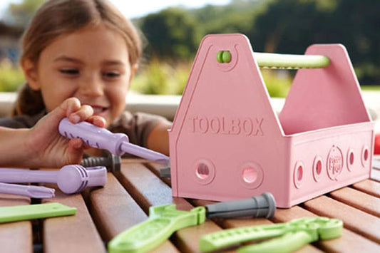 Green Toys Tool Set - Pink - Best Organic & Green Toys for Babies - US 7617