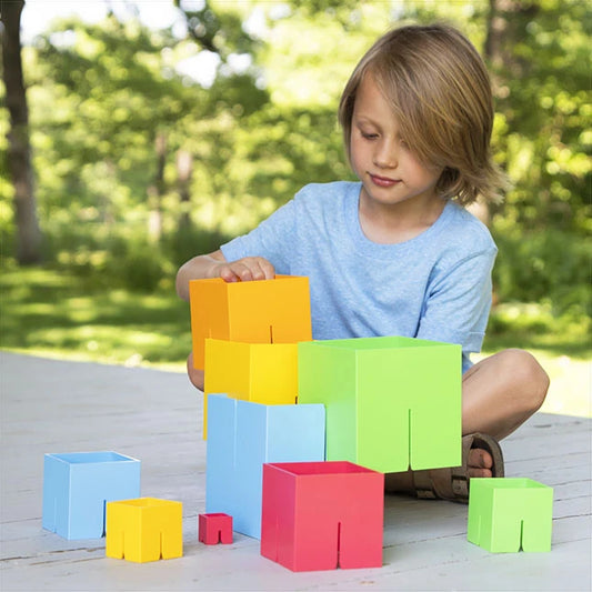 Dado Cubes - Best Building & Construction for Babies - Fat Brain Toys - US 4174