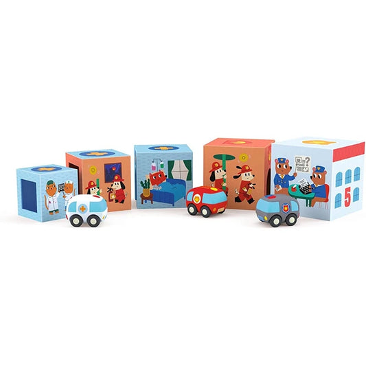 Tower Blocks & Cars - Best Baby Toys & Gifts for Babies - US 9102
