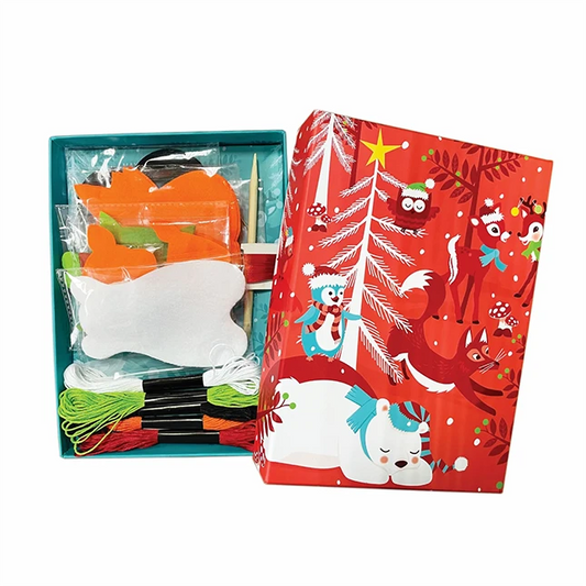 Box CanDIY Totally Santa Make Your Own Felt Animal Ornaments - US 6058