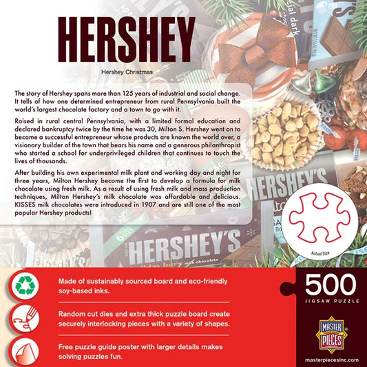 Hershey's Christmas 500 Piece Jigsaw Puzzle - - Fat Brain Toys - US 3148
