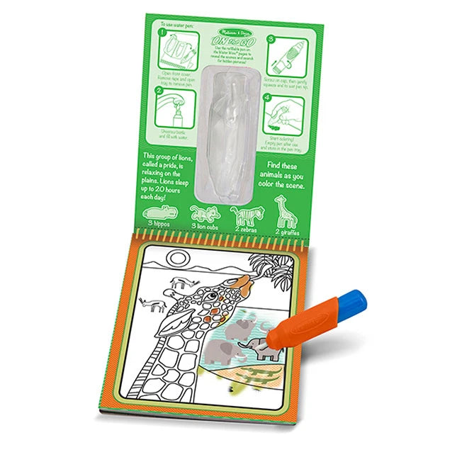 On the Go Water Wow! - Safari - Best Arts & Crafts for Ages 3 to 4 - US 3598
