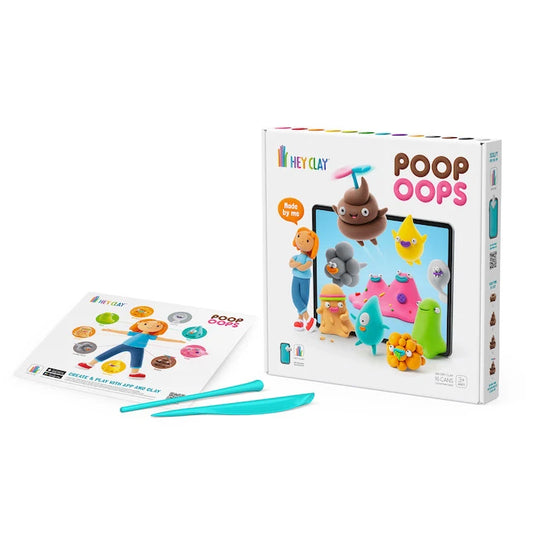 Hey Clay - Poop Oops Air-Dry Clay - Best for Ages 3 to 12 - US 1573