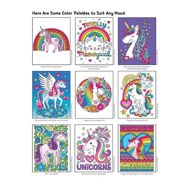 Notebook Doodles Unicorns - Coloring & Activity Book - US 0144