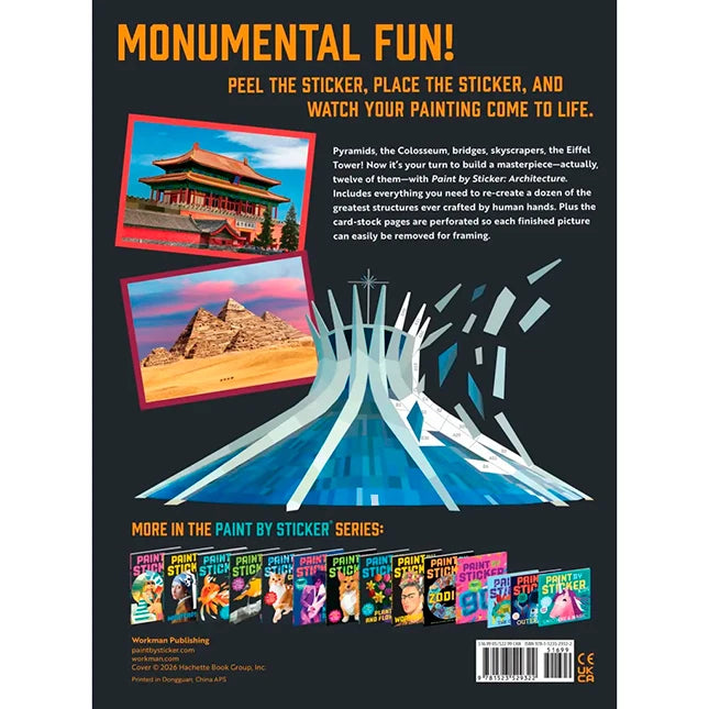 Paint By Sticker - Architecture - Best Arts & Crafts for Ages 6 to 12 - US 7081