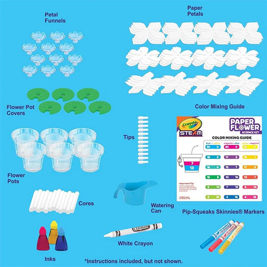 Crayola Paper Flower Science Kit - Best Arts & Crafts for Ages 7 to 10 - US 7150