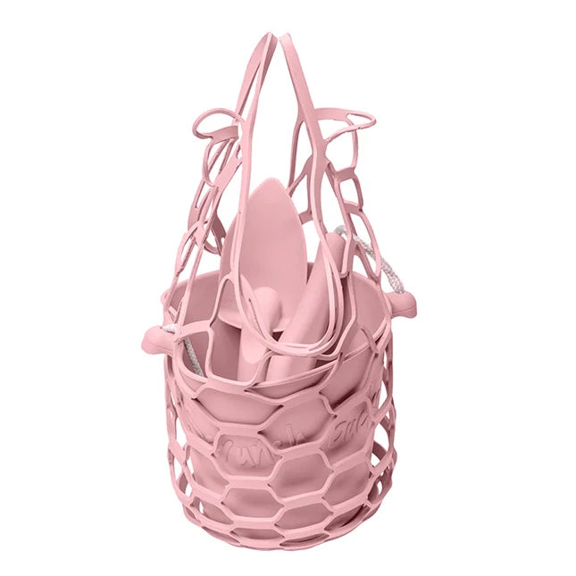 Scrunch Set Bucket Spade & Beach Bag - - Fat Brain Toys - US 6639