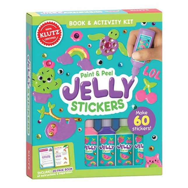 Klutz Paint & Peel Jelly Stickers - Best Arts & Crafts for Ages 6 to 8 - US 8380