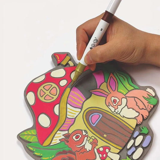 Marker By Numbers - Garden Stone Mushroom - Best for Ages 8 to 12 - US 7392