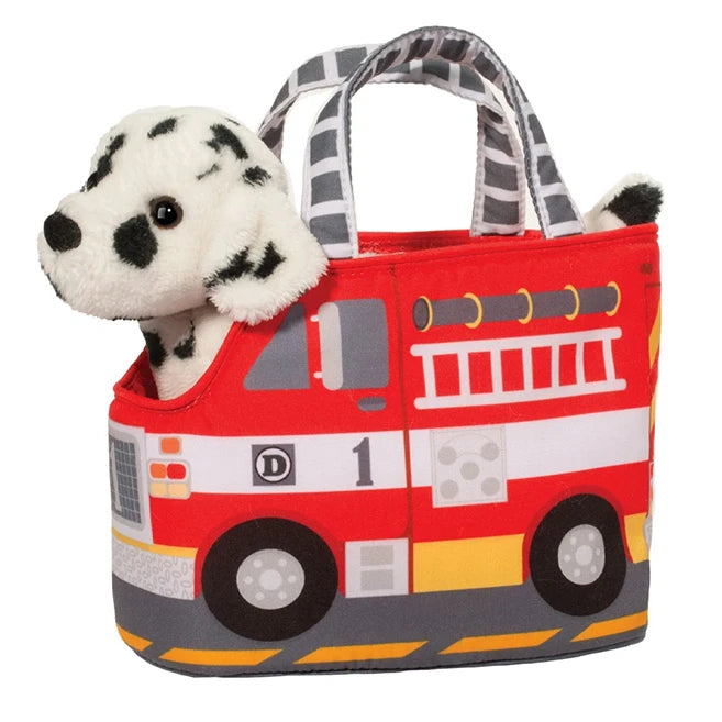 Fire Truck Pet Sak with Dalmatian - Best Plush for Ages 2 to 8 - US 6459