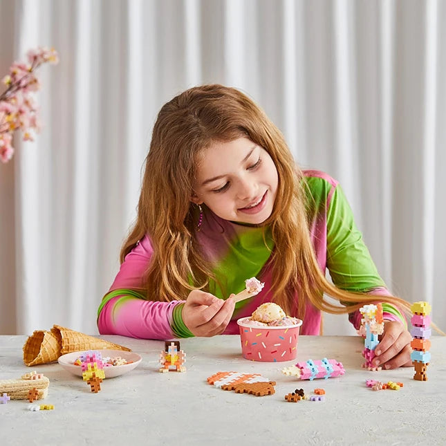 Plus-Plus Learn to Build - Ice Cream Shop - Best for Ages 5 to 10 - US 1474