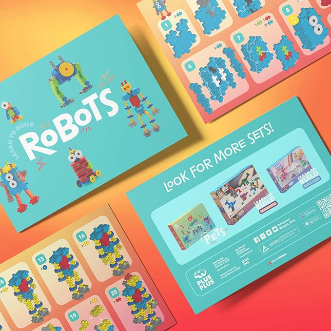 Plus-Plus Learn to Build - Robots - Best for Ages 5 to 10 - US 5932