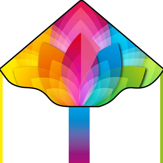 Simple Flyer Rainbow Flower Kite - 47 inch - Best for Ages 5 to 10 - US 8429