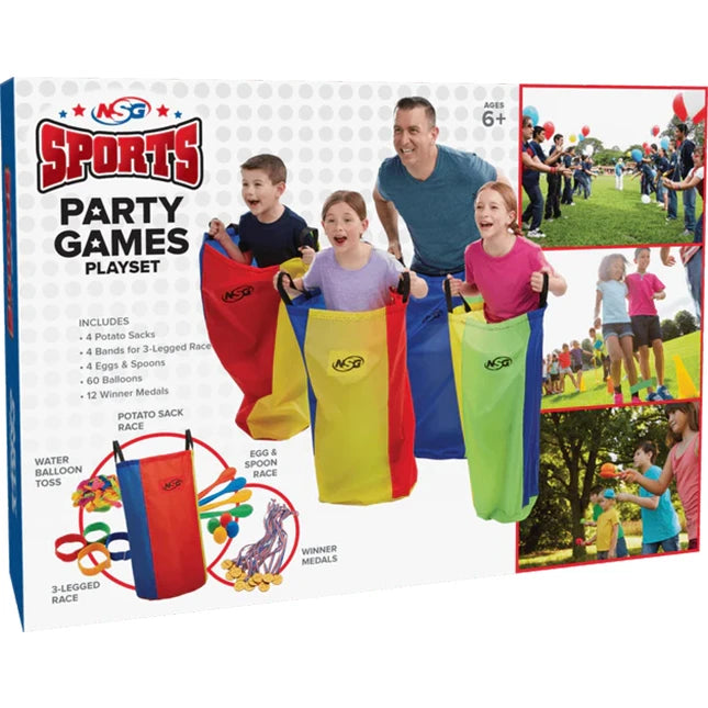 NSG Party Games Playset Outdoor Games - 16 pc - Best for Ages 6 to 12 - US 8668