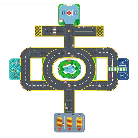 Crazy Motors Puzzle'Up - Ville - Best for Ages 3 to 8 - US 8802