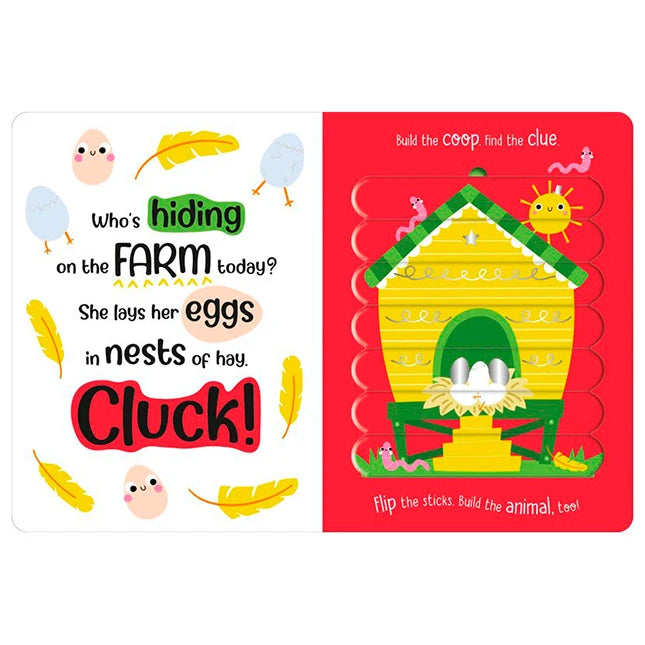 Puzzle Stix - Meet the Farm - Best Books for Ages 3 to 5 - US 6712
