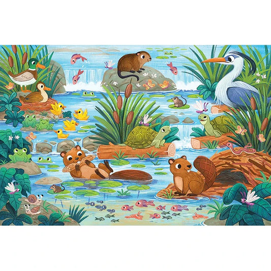 Beaver and Friends Floor Puzzle - 35 pc - Best Puzzles for Ages 3 to 6 - US 9570