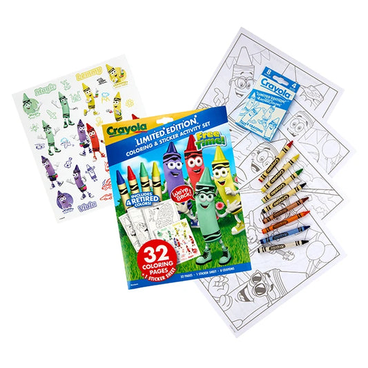 Crayola Coloring & Sticker Activity Set 1 - Best for Ages 3 to 9 - US 6615