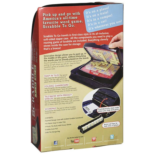 Scrabble-To-Go - Best Games for Ages 9 to 11 - Fat Brain Toys - US 6227