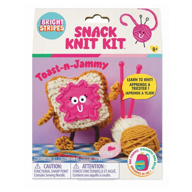 Snack Knit Kit - Toast-n-Jammy - Best Arts & Crafts for Ages 8 to 12 - US 7252
