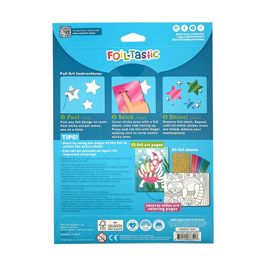 Foil-Tastic Foil Art Kit - Awesome Animals - Best for Ages 6 to 8 - US 3205