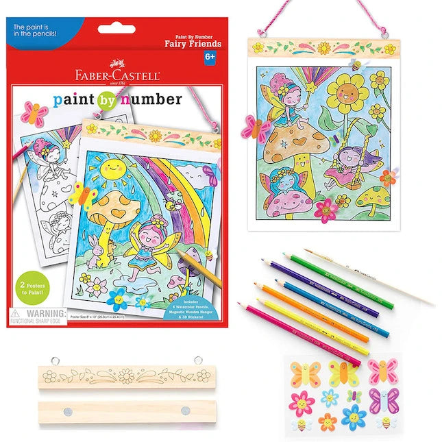 Paint by Numbers Fairy Friends Wall Art - Best for Ages 6 to 11 - US 9093