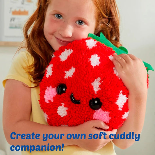 Latchkits Strawberry Pillow - Best Arts & Crafts for Ages 6 to 11 - US 9776