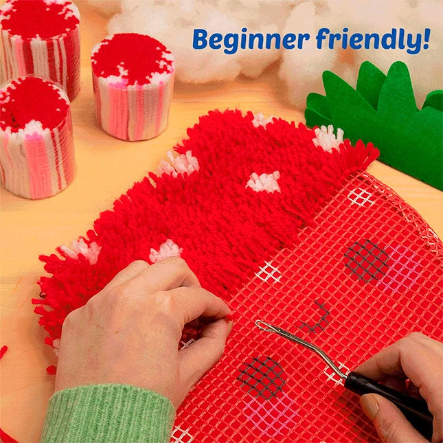 Latchkits Strawberry Pillow - Best Arts & Crafts for Ages 6 to 11 - US 9776
