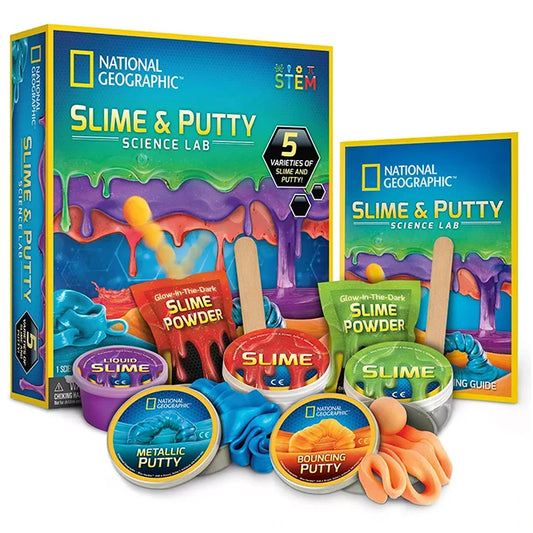 National Geographic Slime & Putty Science Kit - Best for Ages 6 to 11 - US 1014