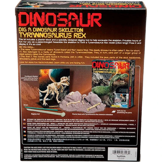 4M KidzLabs Dig a Dinosaur Skeleton Tyrannosaurus Rex Kit - - US 5270