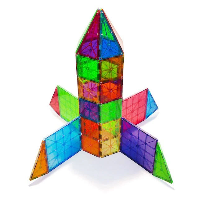 Magna-Tiles Clear Colors 100 pc Set - Best for Ages 4 to 11 - US 9933