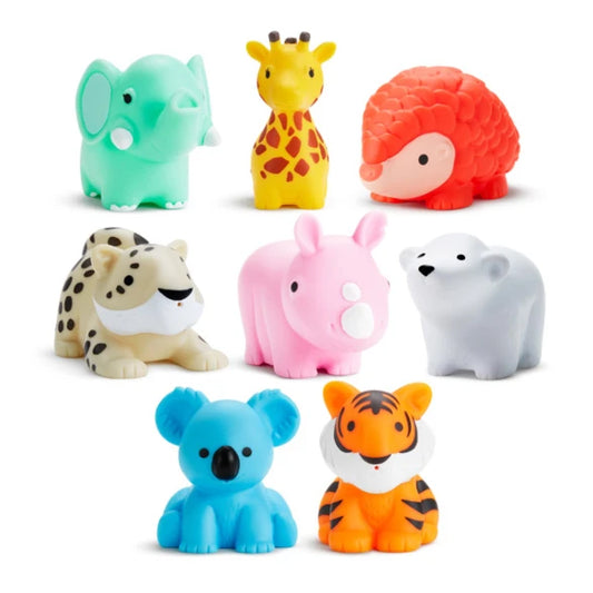 Wild Bath Squirters - 8pk - Best Baby Toys & Gifts for Ages 1 to 3 - US 7971