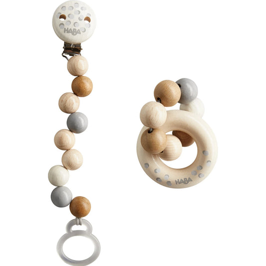 2pc Baby Gift Set - Natural Dots - - Fat Brain Toys - US 4612