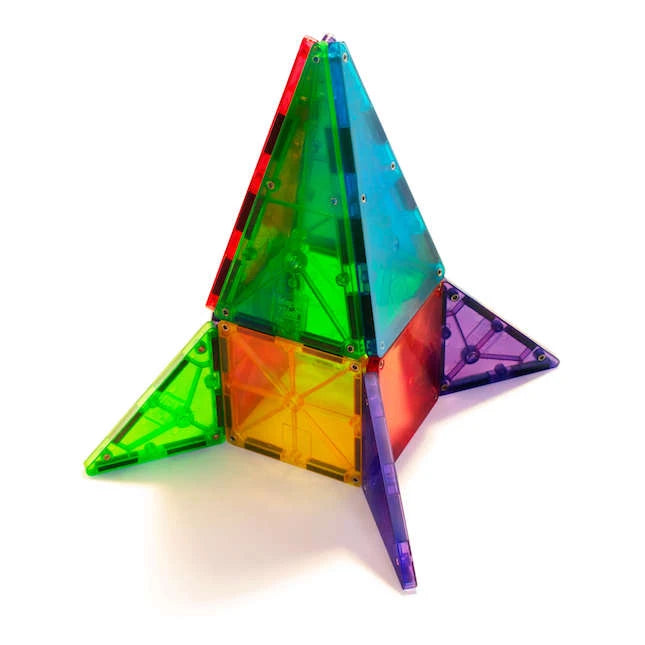 Magna-Tiles Clear Colors 32 pc Set - Best for Ages 4 to 9 - US 1497