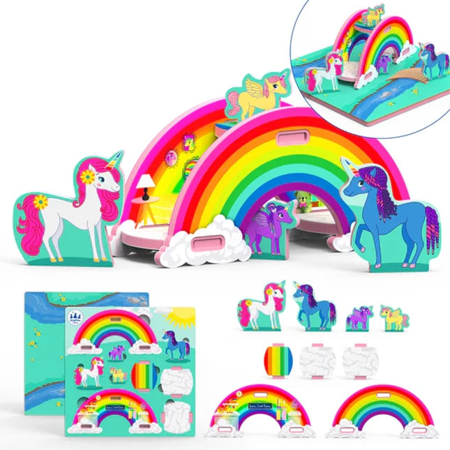 Unicorn Rainbow Play Puzzle - - Fat Brain Toys - US 8969
