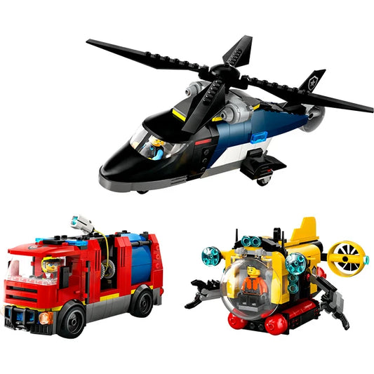 LEGO City - Helicopter Fire Truck & Submarine Remix - US 9359