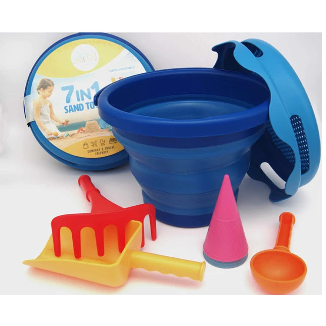 7 in 1 Sand Toys - Best Outdoor Toys for Ages 2 to 7 - Fat Brain Toys - US 1697