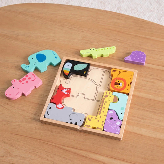 Animal Block Puzzle - Best Early Learning Toys for Babies - US 6012