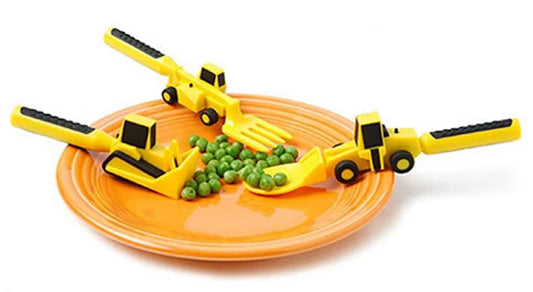 Constructive Eating Utensils - Set of 3 - Best for 2 year olds - US 7128