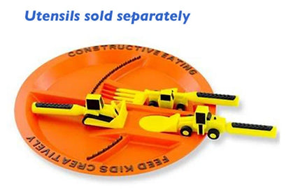 Constructive Eating Construction Plate - Best for 2 year olds - US 6840