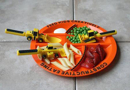 Constructive Eating Construction Plate - Best for 2 year olds - US 6840