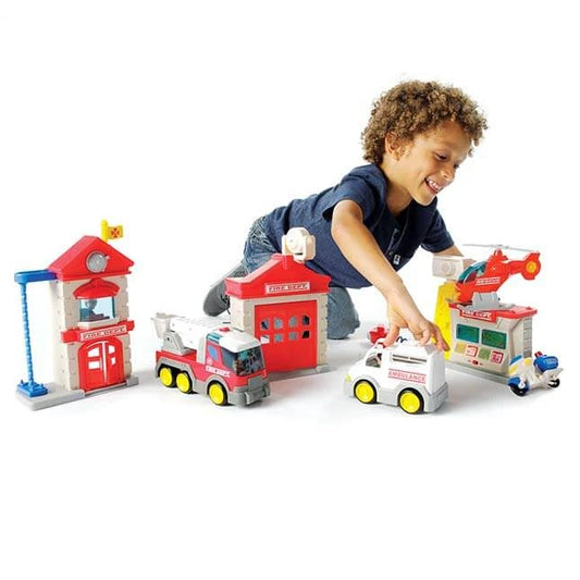 Fire Station Playset - Best for Ages 3 to 4 - US 7734