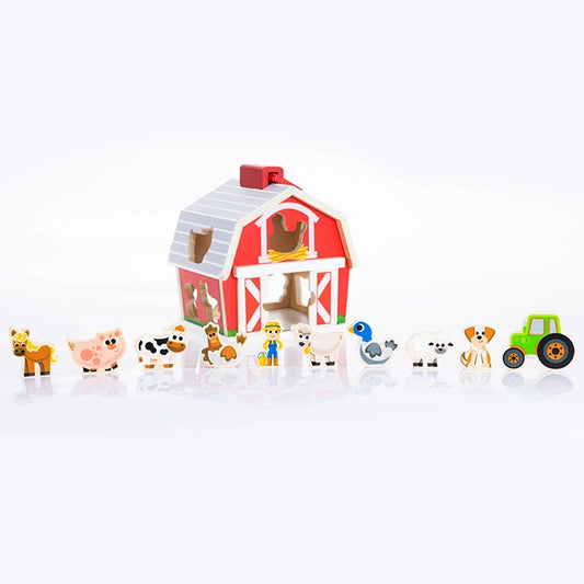 Shape Sorting Barn - Best Early Learning Toys for Babies - US 5190