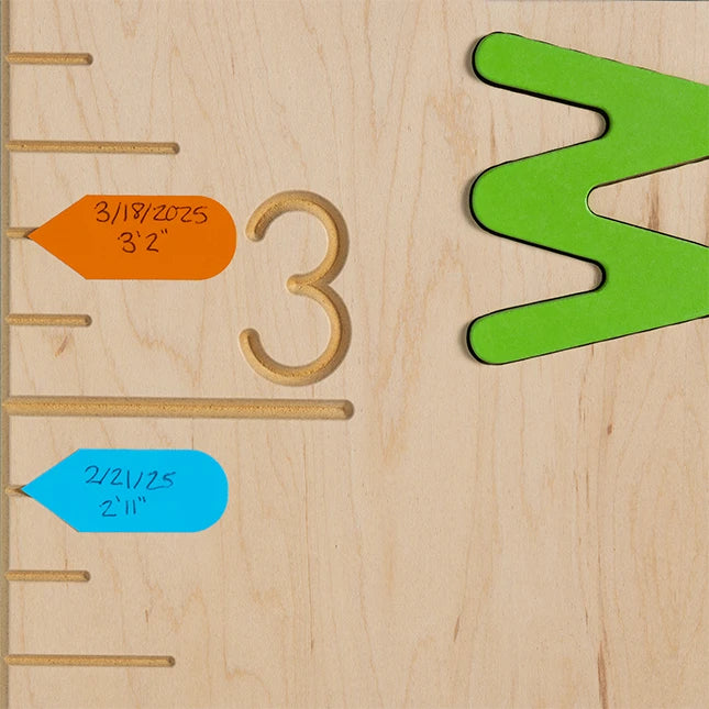 Personalized Wooden Ruler Growth Chart - - Fat Brain Toys - US 6396