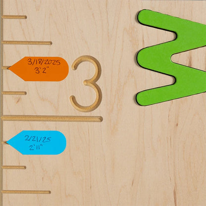 Personalized Wooden Ruler Growth Chart - - Fat Brain Toys - US 6396
