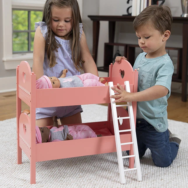 Emery's World - Pretend &amp; Play Double Doll Bed - Best for Ages 3 to 6 - US 3723