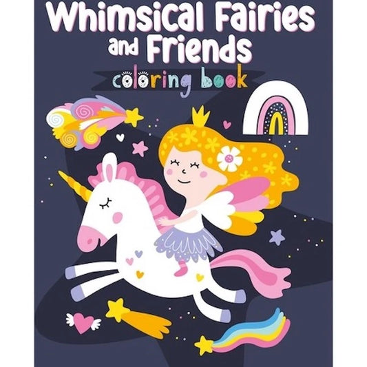 Whimsical Fairies and Friends Coloring Book - Best for 5 year olds - US 3741